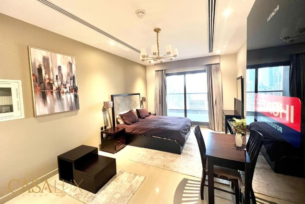 Lovely Big Studio W/ Burj Khalifa View In Downtown Dubaj Exteriér fotografie